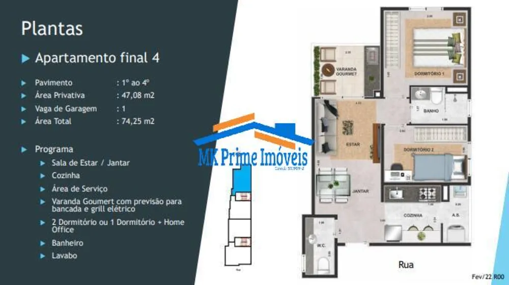 Apartamento, 2 quartos, 53 m² - Foto 6