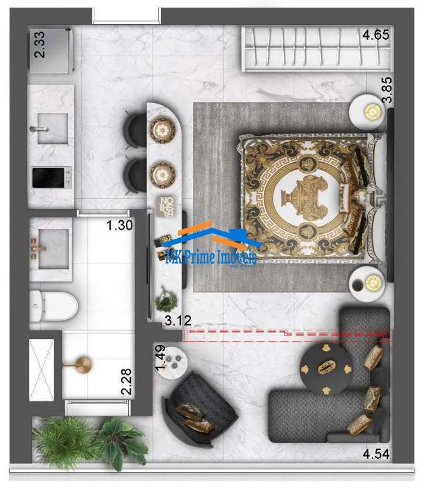 Apartamento, 1 quarto, 28 m² - Foto 7