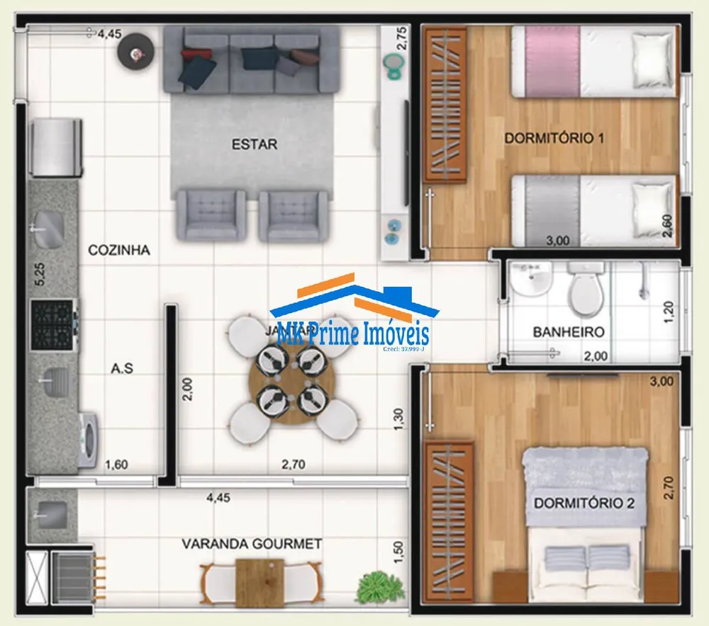 Apartamento, 2 quartos, 54 m² - Foto 8