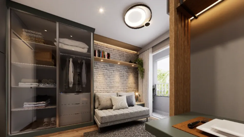 Apartamento, 1 quarto, 26 m² - Foto 2