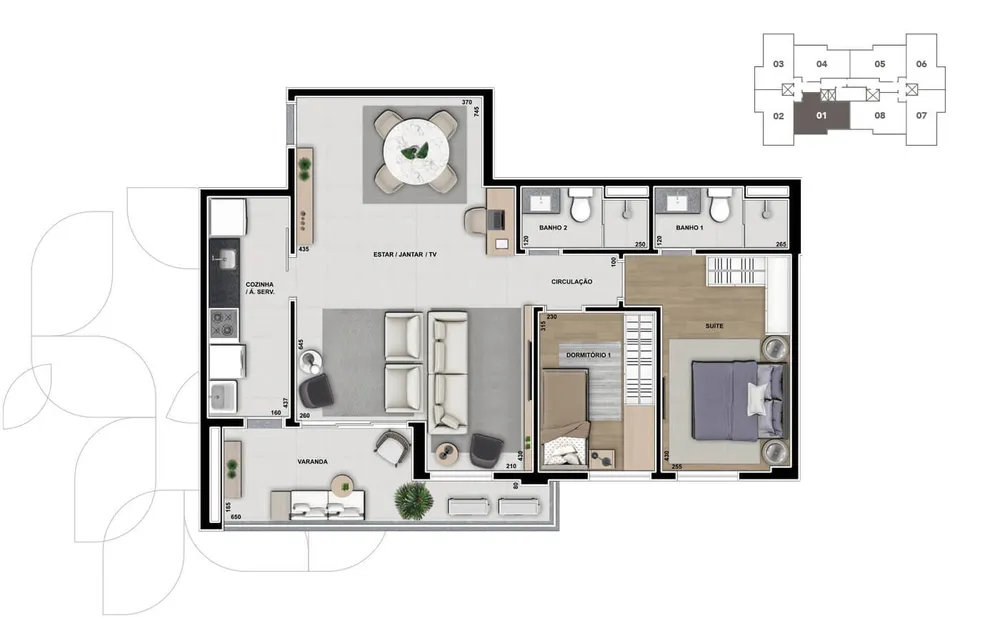Apartamento, 3 quartos, 81 m² - Foto 3