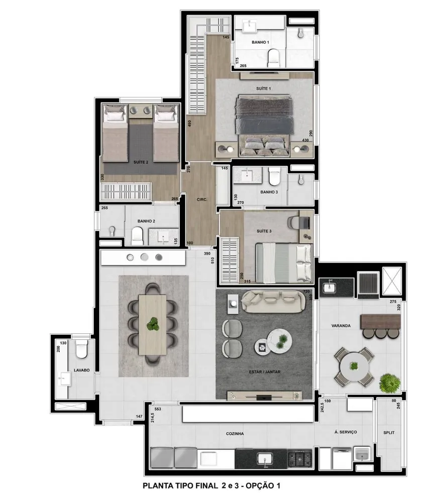 Apartamento, 3 quartos, 132 m² - Foto 3