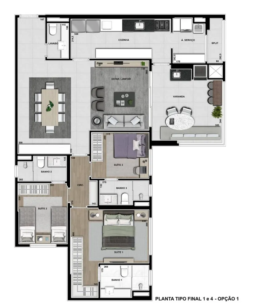 Apartamento, 3 quartos, 132 m² - Foto 6