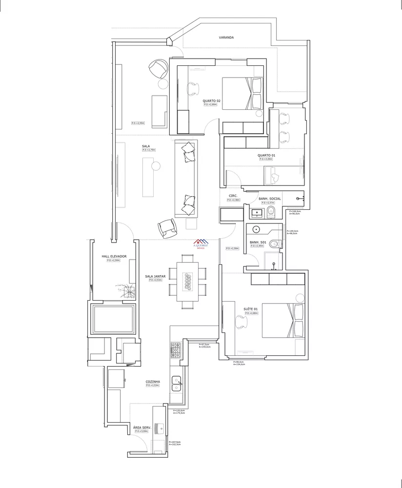 Apartamento, 3 quartos, 135 m² - Foto 8
