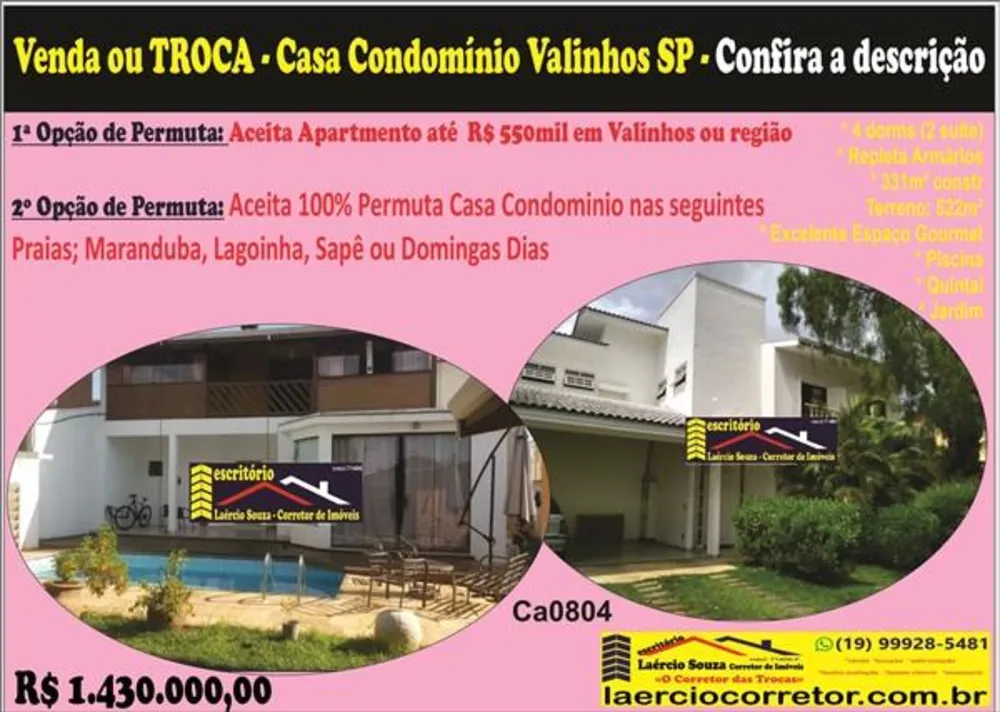 Casa de Condomínio, 4 quartos - Foto 1