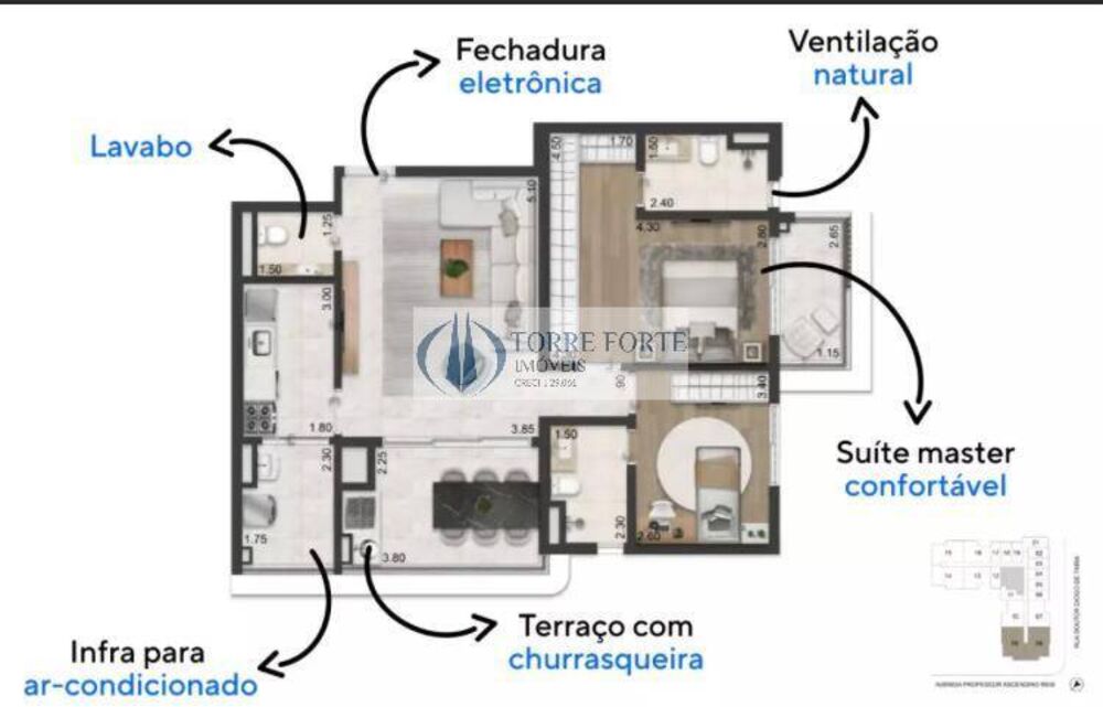 Apartamento, 2 quartos, 89 m² - Foto 1