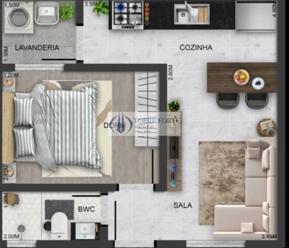 Apartamento, 1 quarto, 30 m² - Foto 3