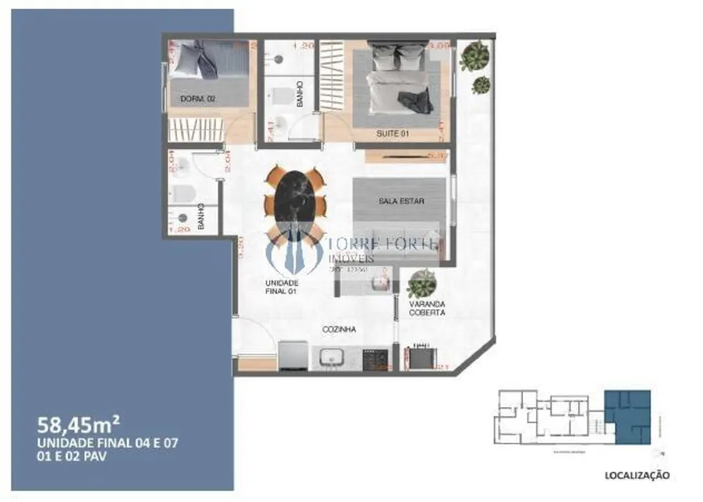 Apartamento, 2 quartos, 45 m² - Foto 6