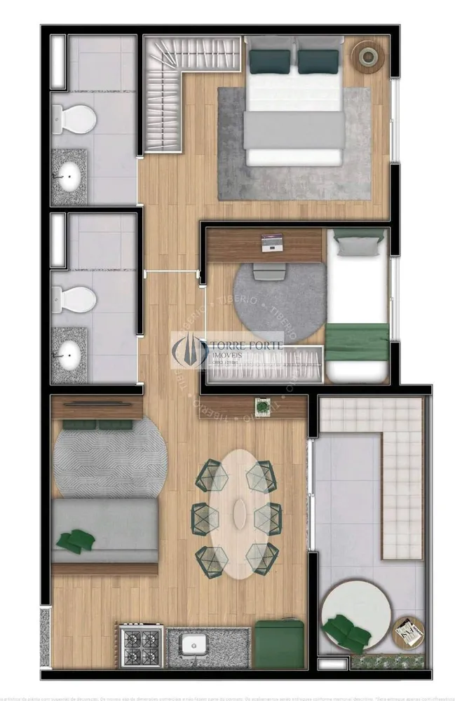 Apartamento, 2 quartos, 47 m² - Foto 3