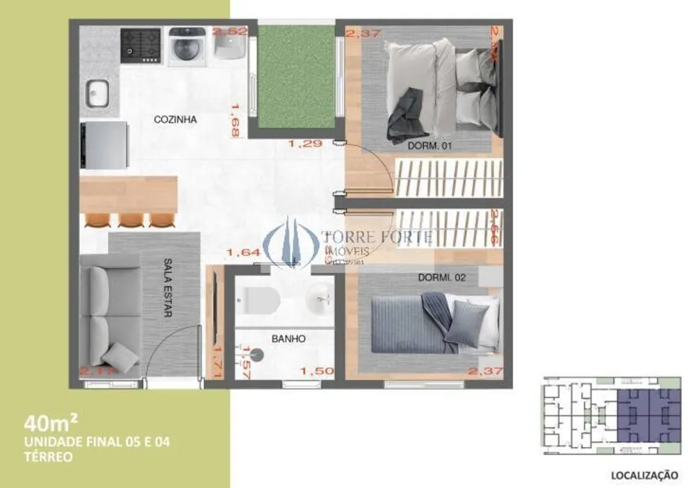 Apartamento, 1 quarto, 31 m² - Foto 13