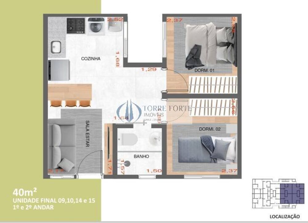 Apartamento, 1 quarto, 31 m² - Foto 10