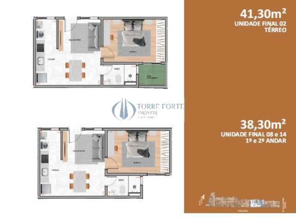 Apartamento, 2 quartos, 31 m² - Foto 1