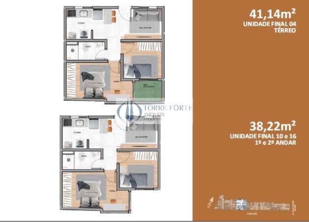 Apartamento, 2 quartos, 31 m² - Foto 2