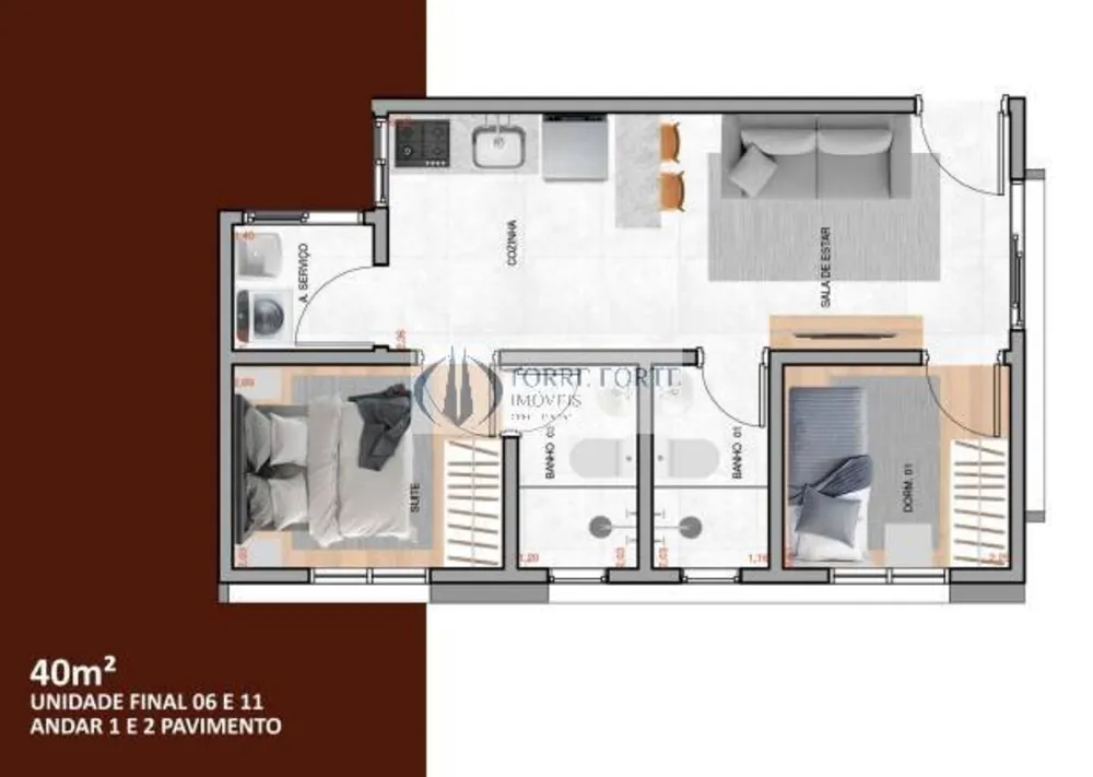 Apartamento, 1 quarto, 30 m² - Foto 8