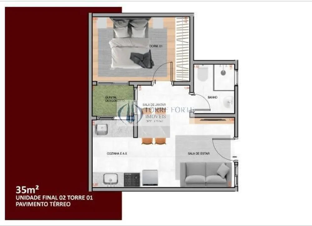 Apartamento, 1 quarto, 30 m² - Foto 6