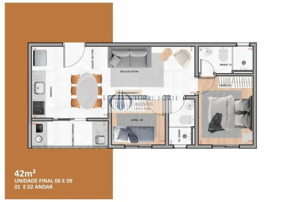 Apartamento, 2 quartos, 41 m² - Foto 7