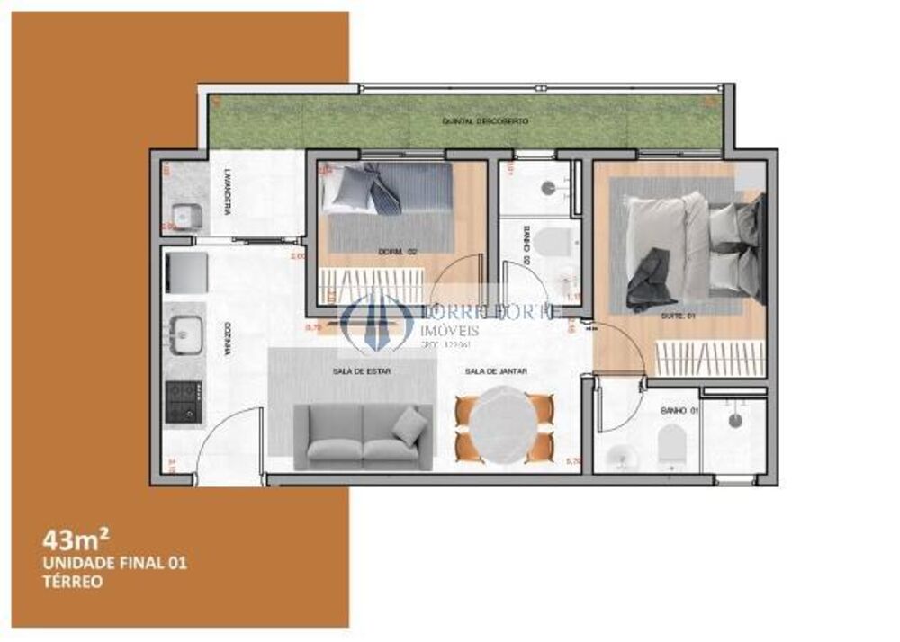 Apartamento, 2 quartos, 41 m² - Foto 3