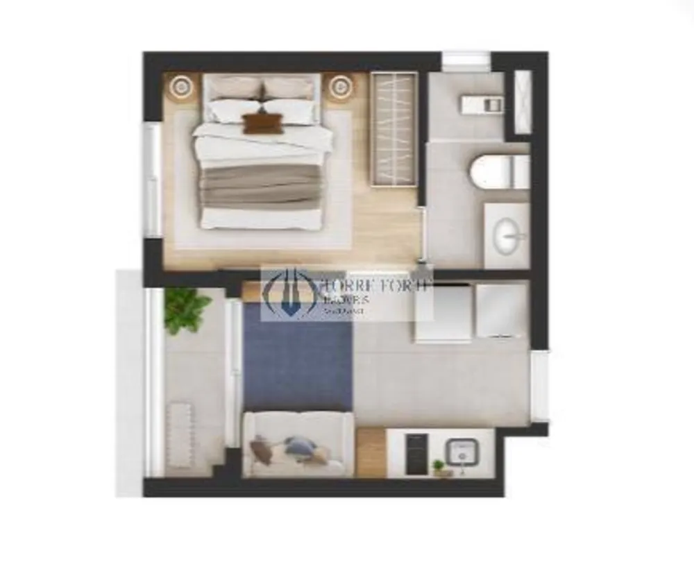 Apartamento, 1 quarto, 25 m² - Foto 2