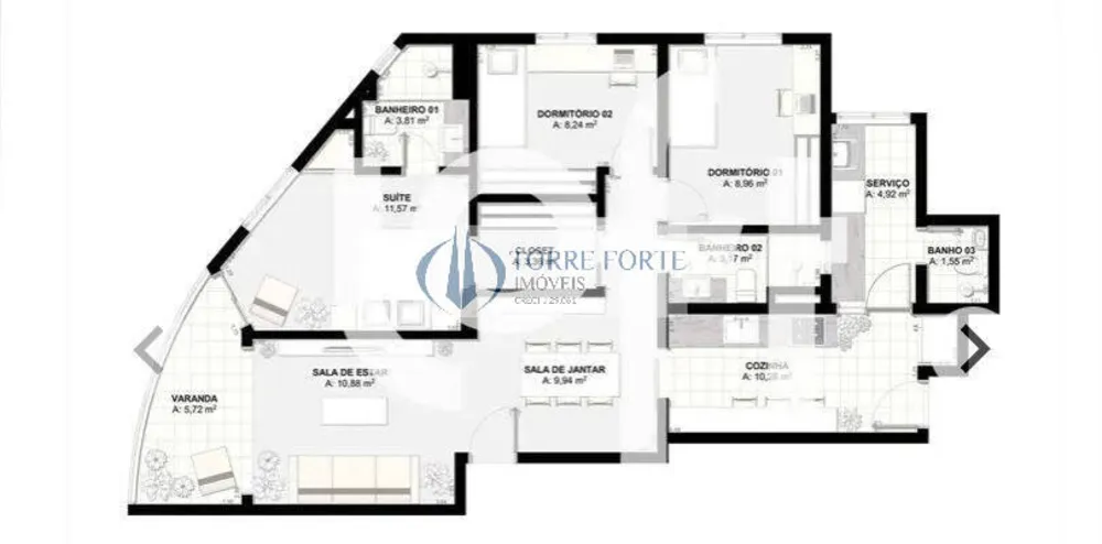 Casa, 3 quartos, 100 m² - Foto 4