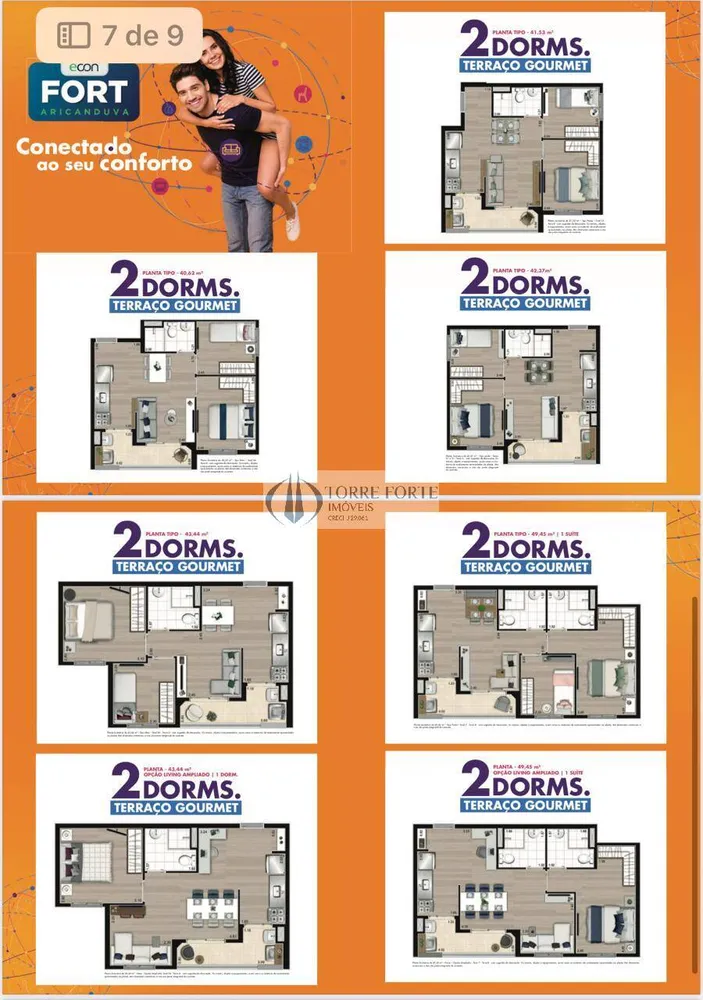 Apartamento, 2 quartos, 42 m² - Foto 2