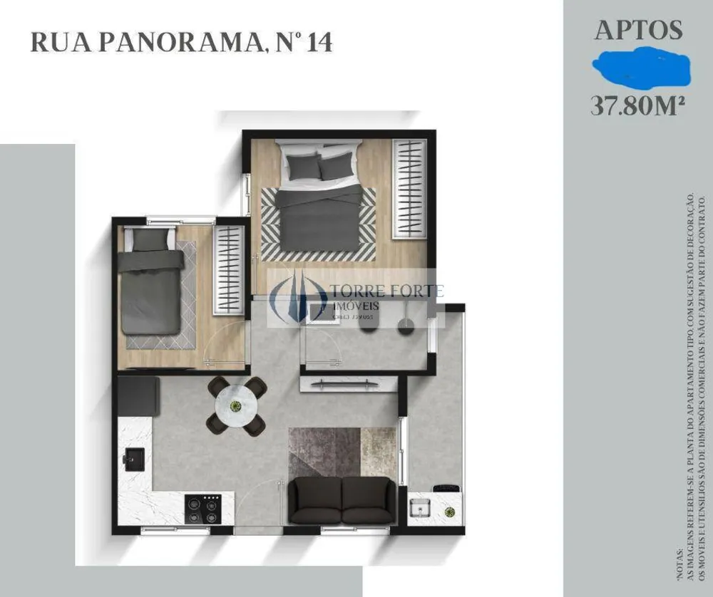 Apartamento, 2 quartos, 35 m² - Foto 6