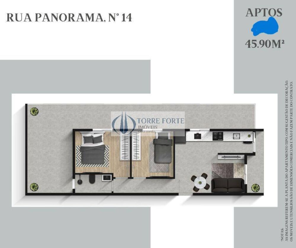 Apartamento, 2 quartos, 35 m² - Foto 4