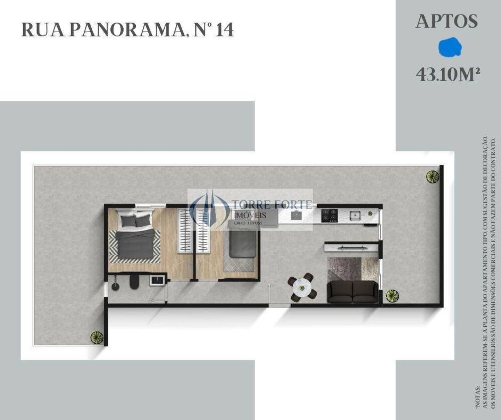 Apartamento, 2 quartos, 35 m² - Foto 2