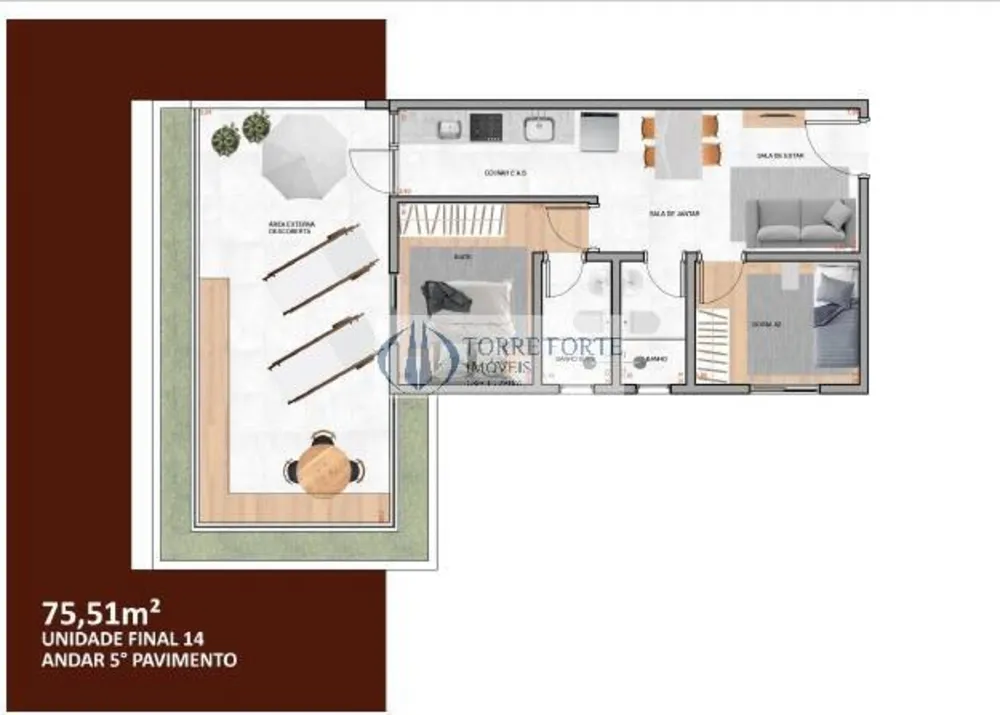 Apartamento, 2 quartos, 35 m² - Foto 5