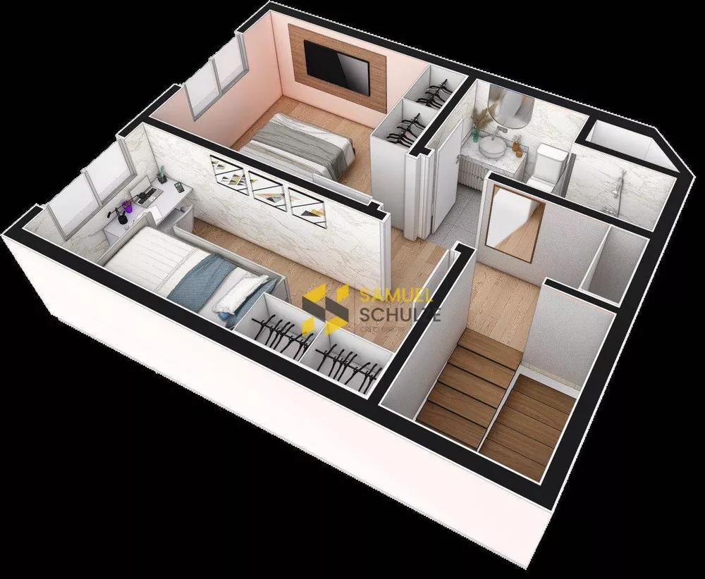 Apartamento à venda com 2 quartos, 63m² - Foto 2