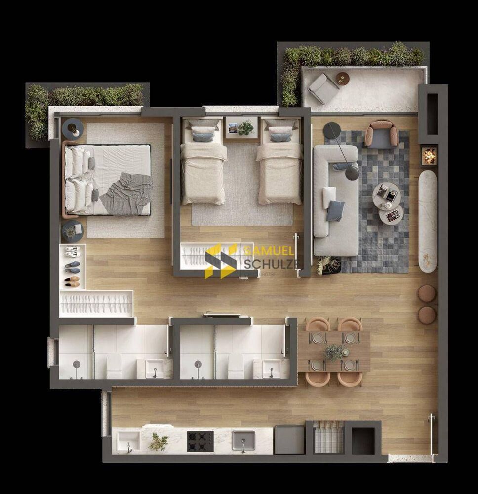Apartamento, 2 quartos, 67 m² - Foto 4