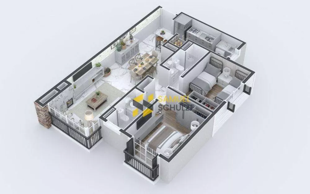 Apartamento à venda com 2 quartos, 68m² - Foto 5