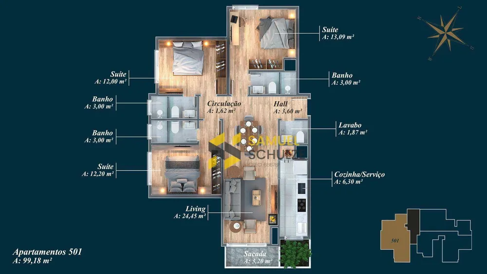 Apartamento, 2 quartos - Foto 4