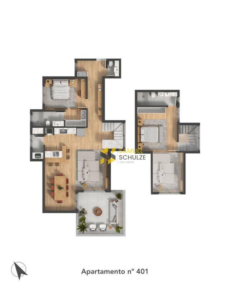 Cobertura, 2 quartos, 141 m² - Foto 4