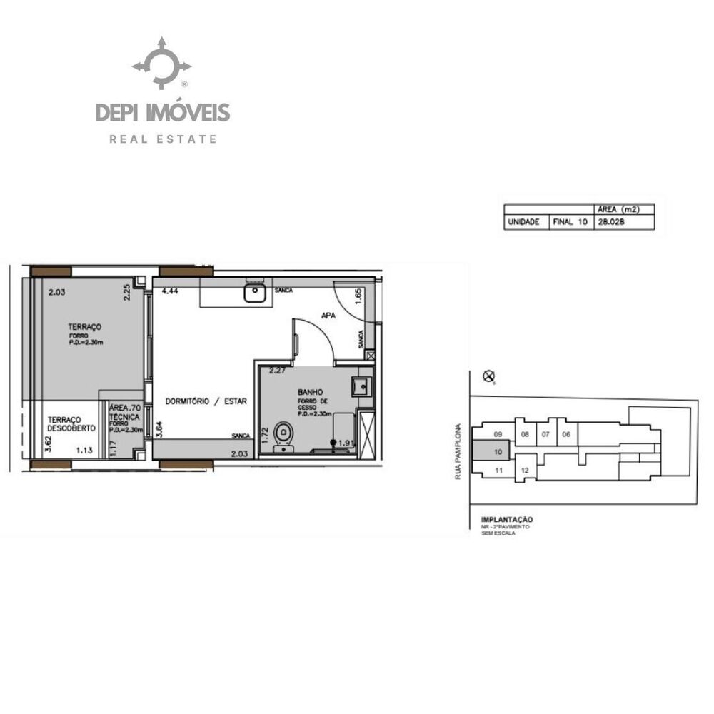 Apartamento, 1 quarto, 28 m² - Foto 1