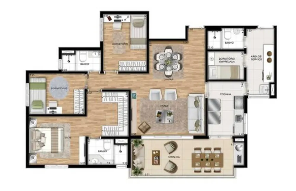Apartamento, 3 quartos, 111 m² - Foto 8