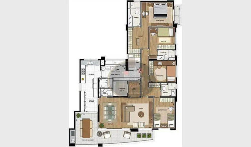 Apartamento, 3 quartos, 189 m² - Foto 11