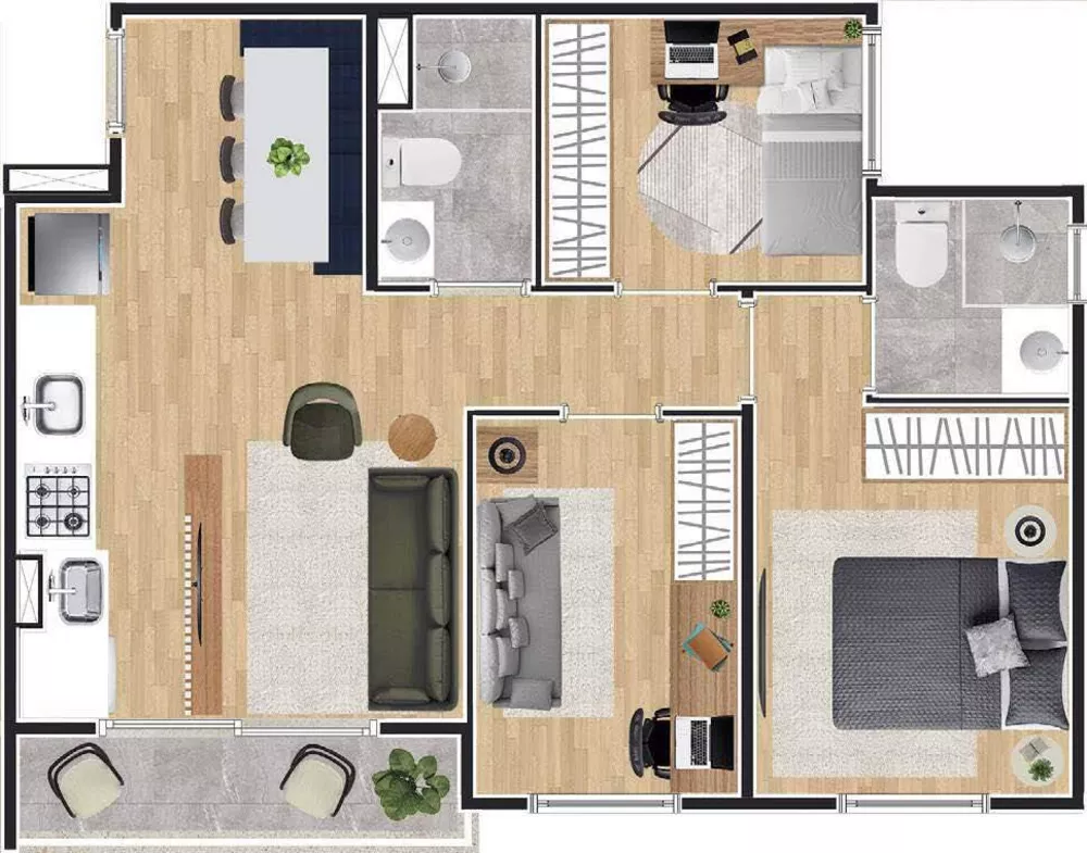Apartamento, 1 quarto, 26 m² - Foto 11