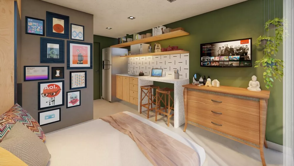 Apartamento à venda com 1 quarto, 48m² - Foto 5