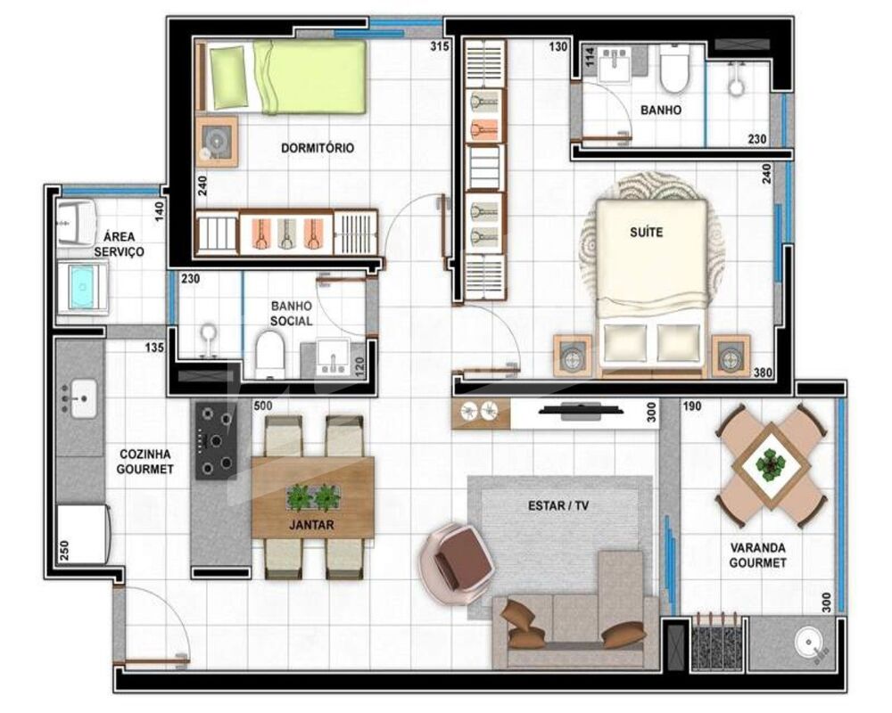 Apartamento, 2 quartos, 65 m² - Foto 8