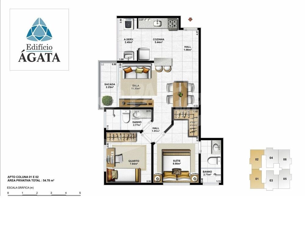Apartamento, 2 quartos, 55 m² - Foto 10
