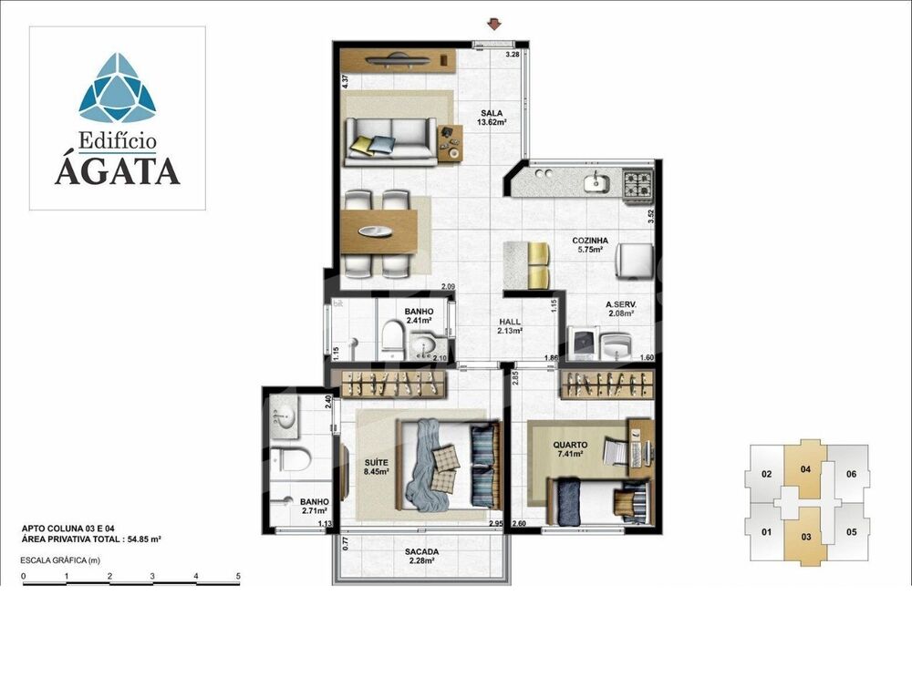 Apartamento, 2 quartos, 55 m² - Foto 9