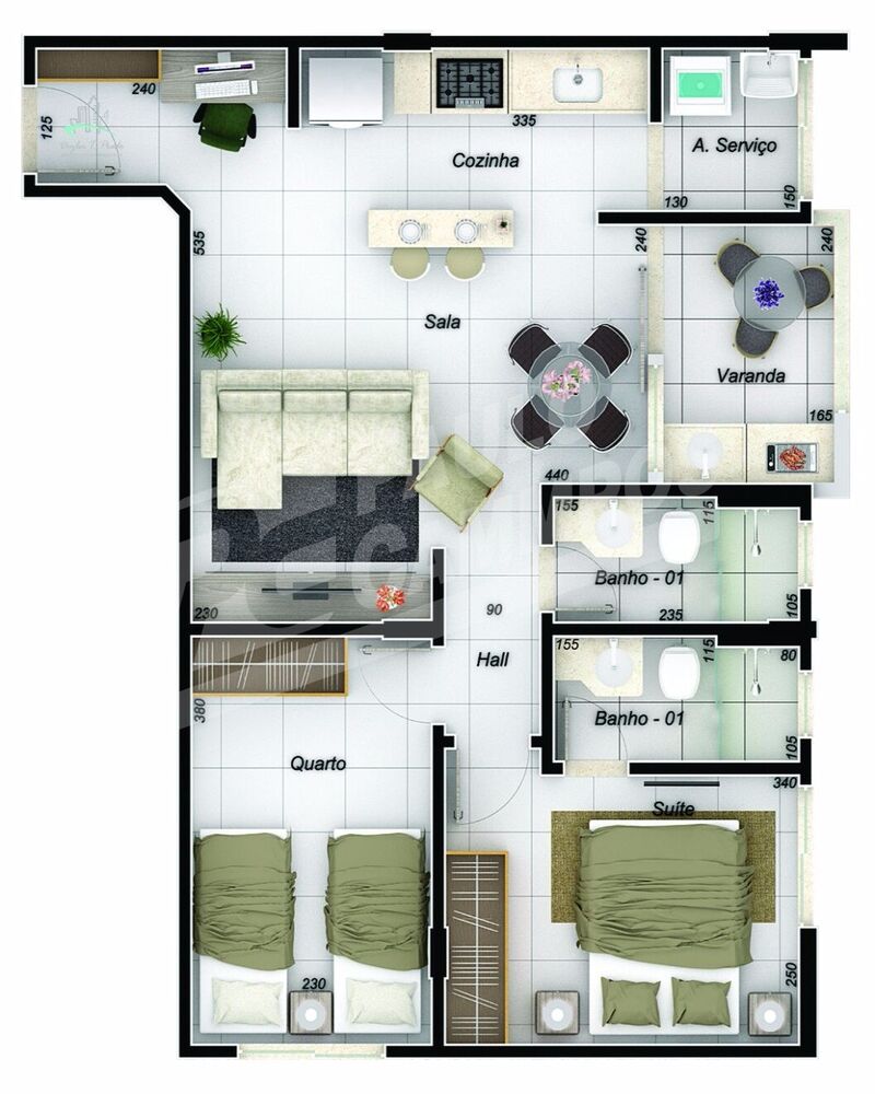 Apartamento, 2 quartos, 58 m² - Foto 8