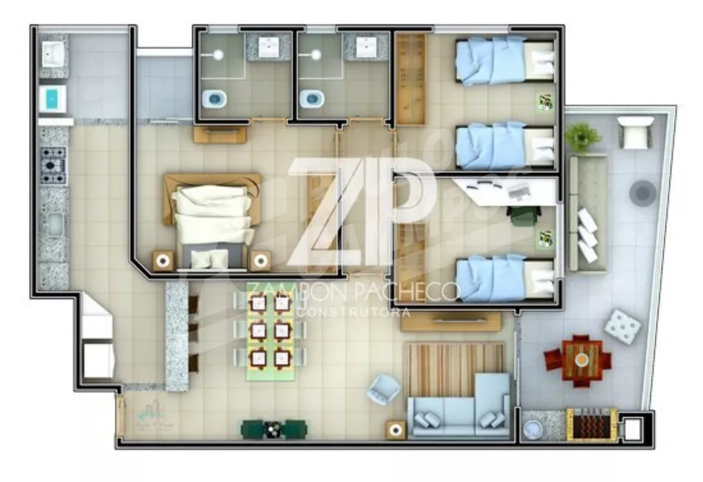 Apartamento, 2 quartos, 73 m² - Foto 1