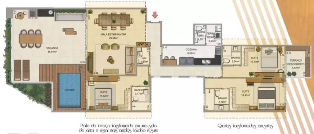 Cobertura, 2 quartos, 172 m² - Foto 20
