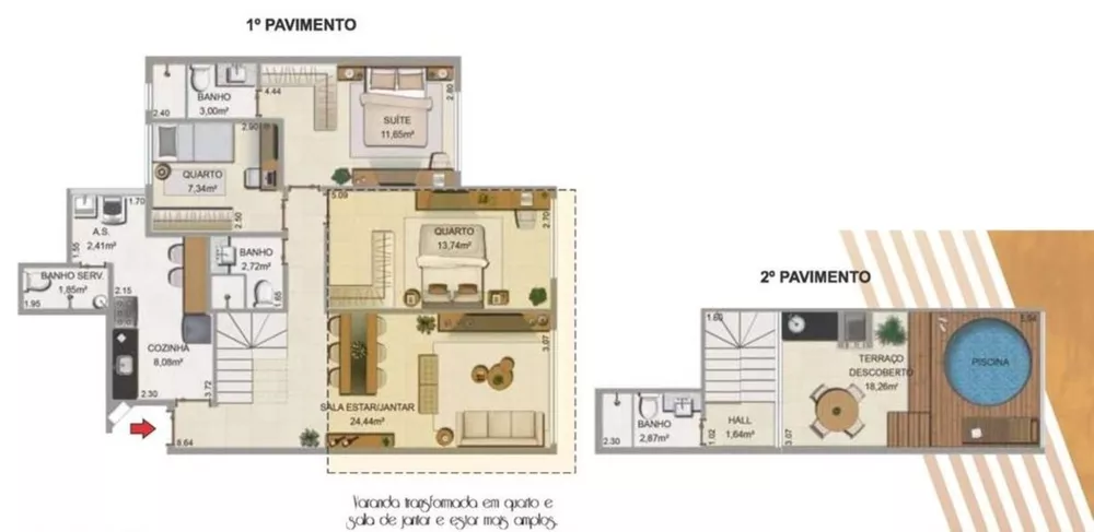 Cobertura, 2 quartos, 172 m² - Foto 18