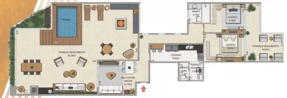 Cobertura, 2 quartos, 172 m² - Foto 21