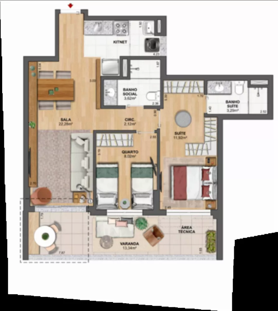 Apartamento, 3 quartos, 84 m² - Foto 46