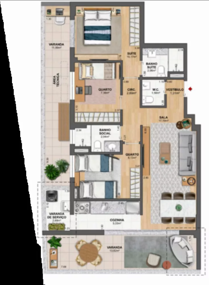 Apartamento, 3 quartos, 84 m² - Foto 39