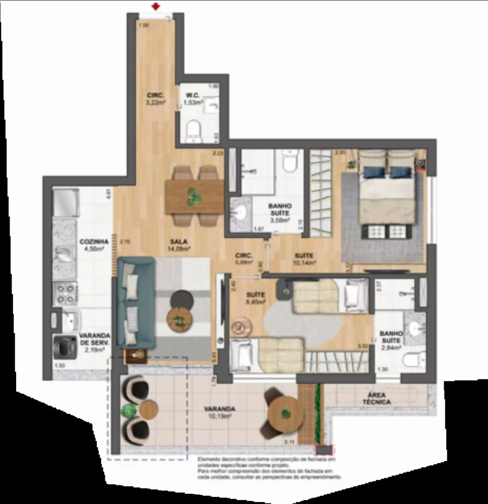 Apartamento, 3 quartos, 84 m² - Foto 52