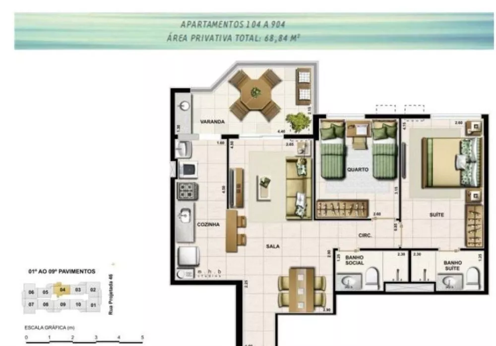 Cobertura, 2 quartos, 139 m² - Foto 12